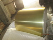 A cola Epoxy dourada revestiu a folha de alumínio para o estoque da aleta na liga 8079 do condicionador de ar, têmpera H22, espessura 0,008&quot; (0.203mm)